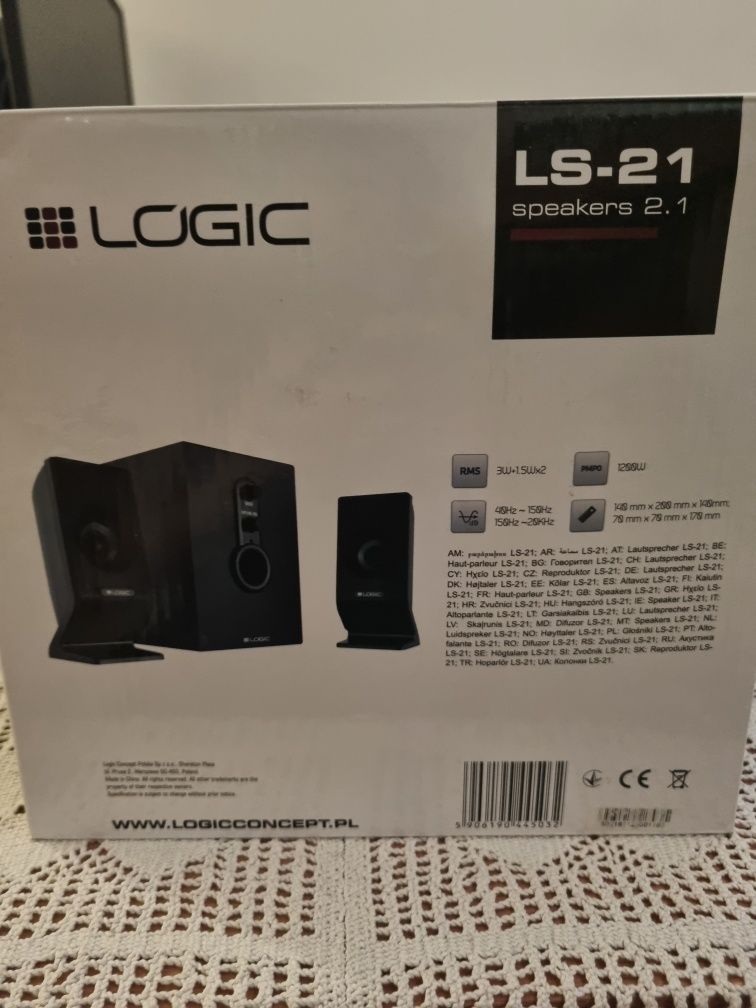 Głosniki logic LS 21 nowe