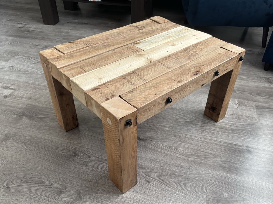 Stolik kawowy / stare drewno / stare belki