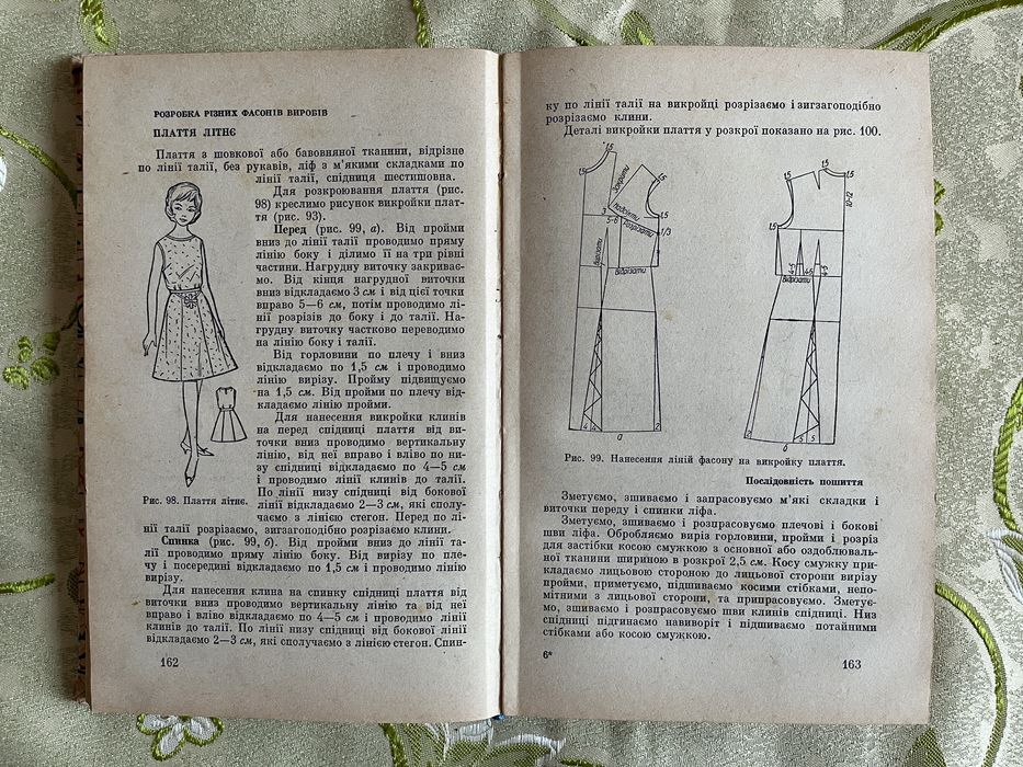 Кройка и шитье Крій та шиття книга  1968 год