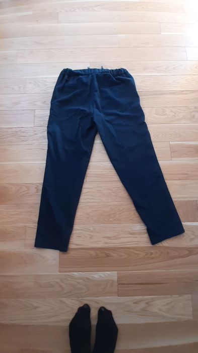 Granatowe eleganckie klasyczne spodnie Reserved 38 M na 40 L