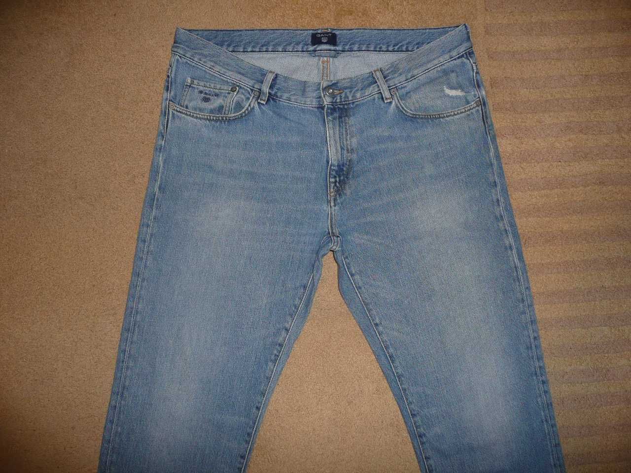 Spodnie dżinsy GANT W36/L30=49,5/101cm jeansy