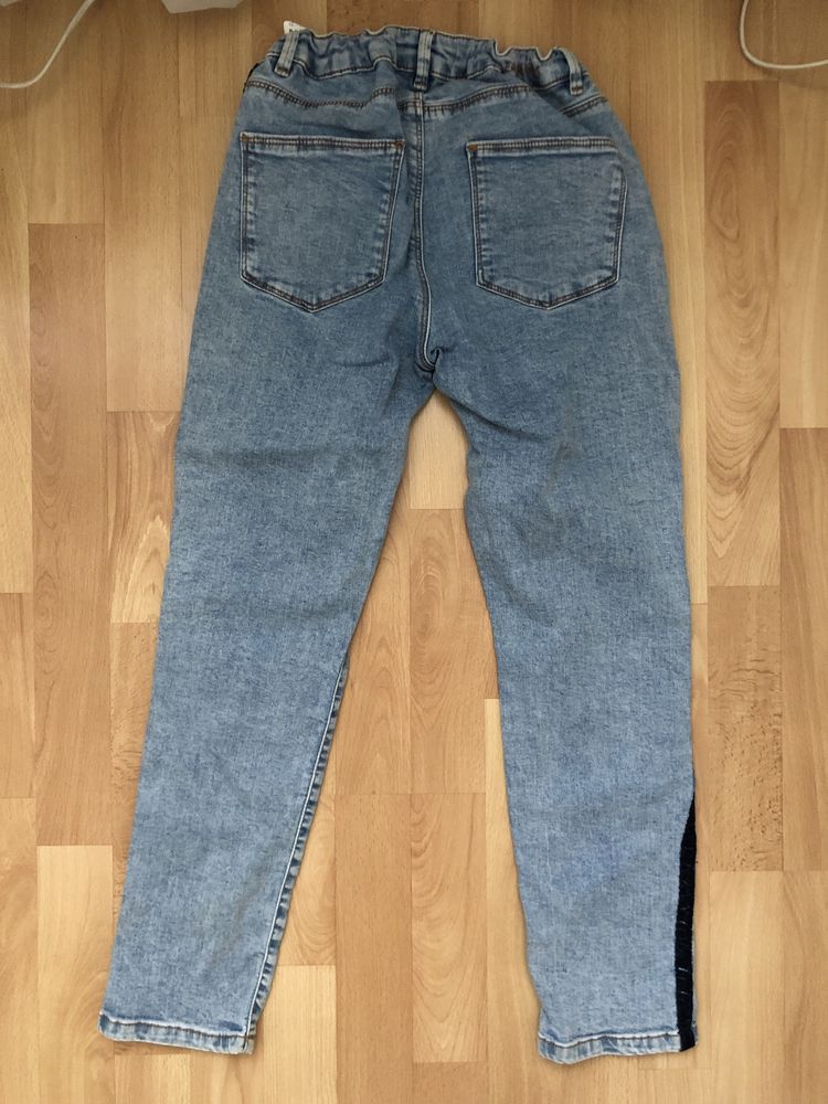 Długie spodnie jeansowe dżinsy/jeansy dla dziewczynki zara 158/164