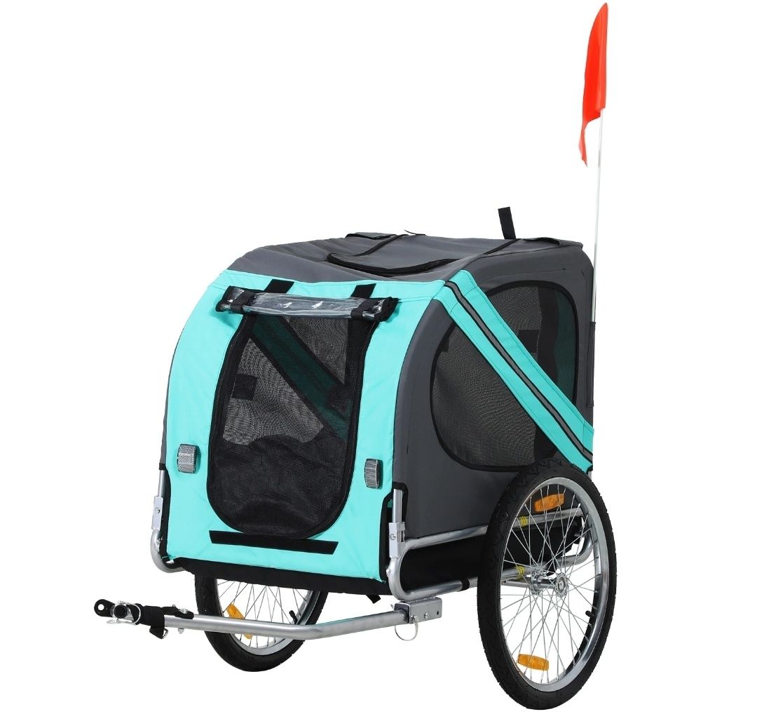 Przyczepa rowerowa dla psa wodoodporna riksza wózek przyczepka