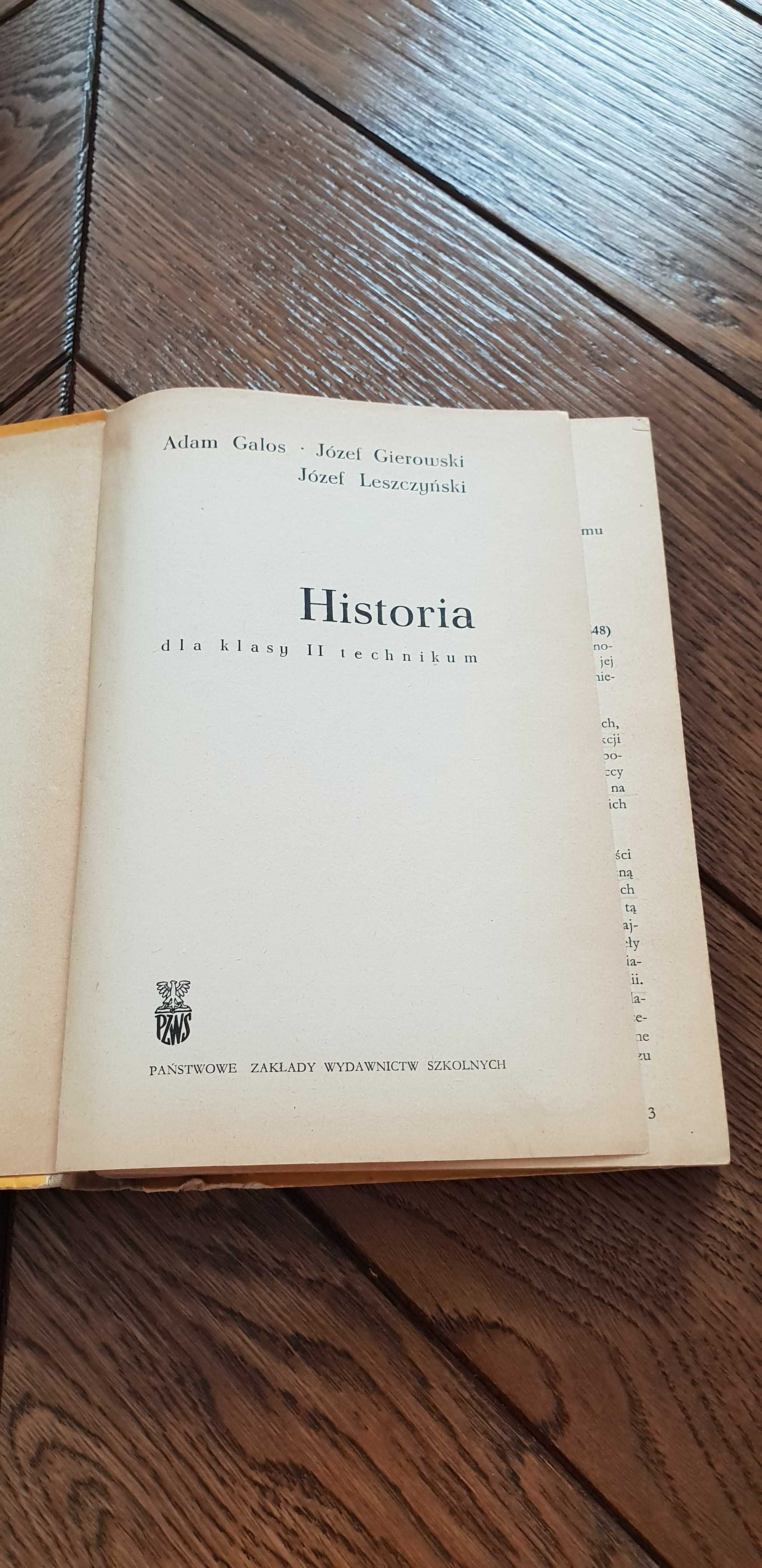 Książka rok 1970 "Historia" Podręcznik do historii do technikum