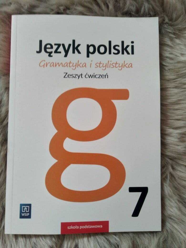 Język polski gramatyka i stylistyka nowy zeszyt ćwiczeń klasa 7 WSiP