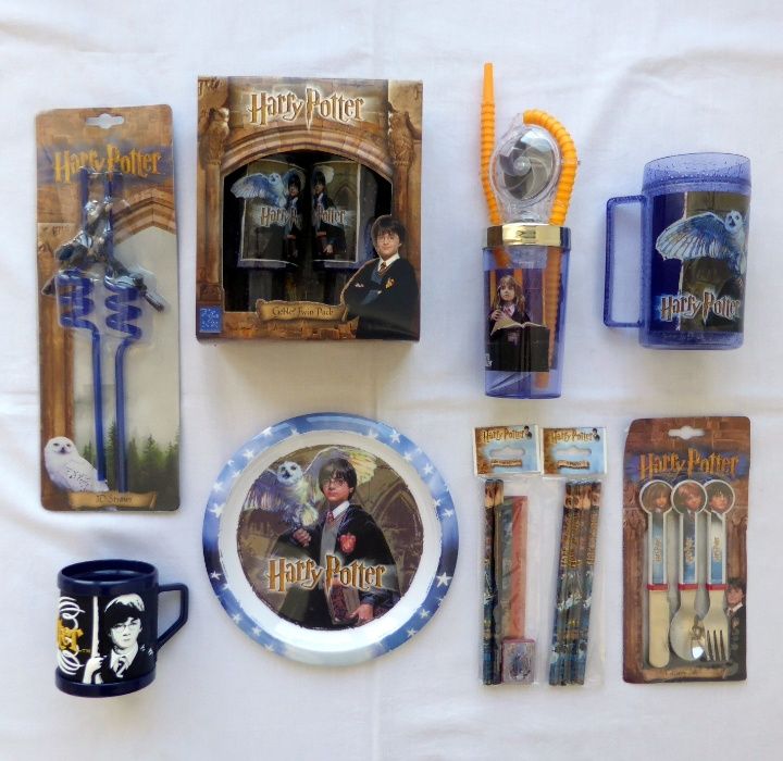 Conjunto itens colecionáveis Harry Potter novos