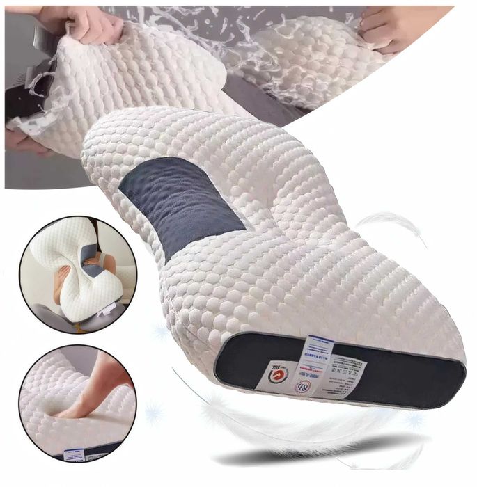 Poduszka ŁAGODZI BÓL pleców i szyi ortopedyczna Antyalergiczna 48x74cm