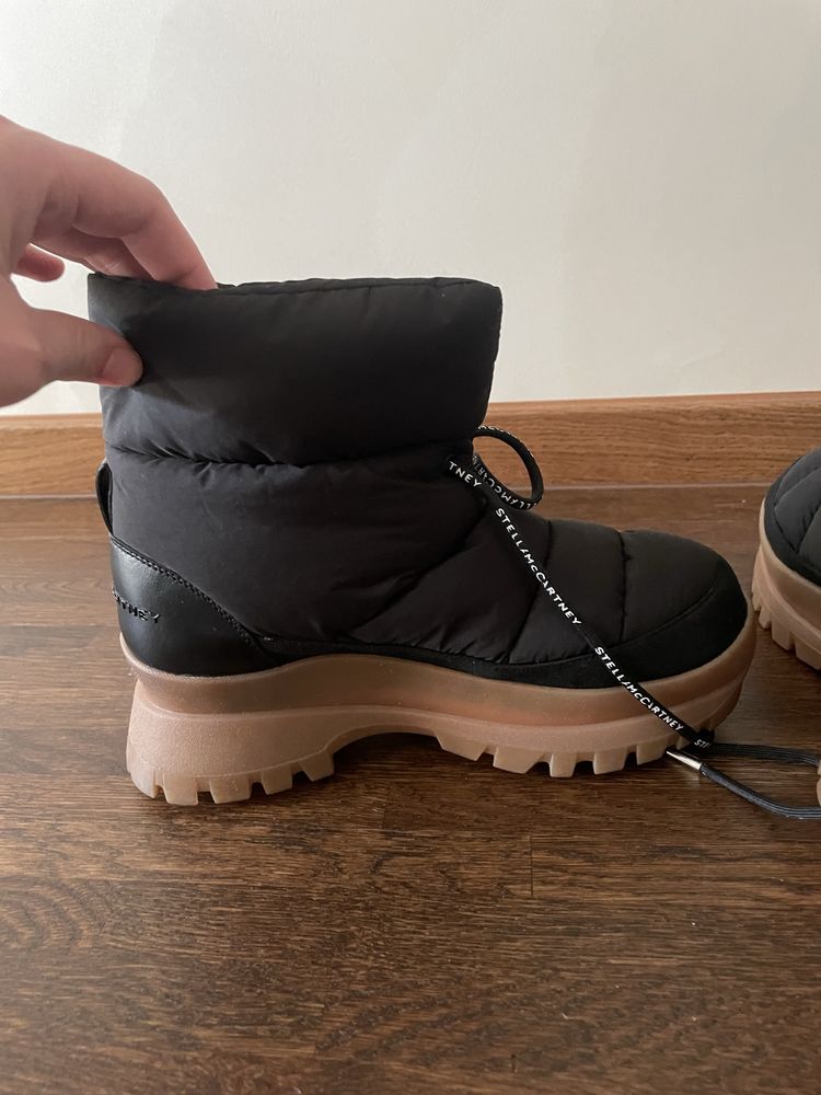 Ботинки Stella McCartney Trace Puffy черные