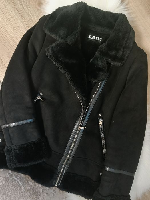 Дублянка Зимова  Авіатор Жіноча Замшева дубленка Рр М