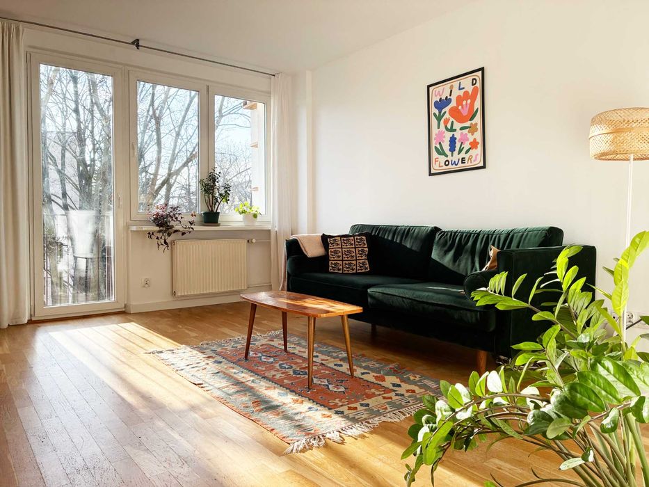 Jasne, ciche mieszkanie na Bielanach blisko Parku Jarnuszkiewicza