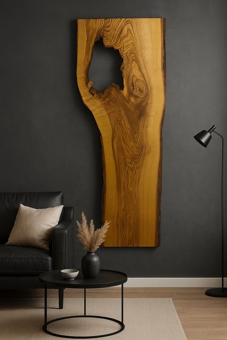 Deska dekoracyjna 175x60-50 monolit jesion Live Edge