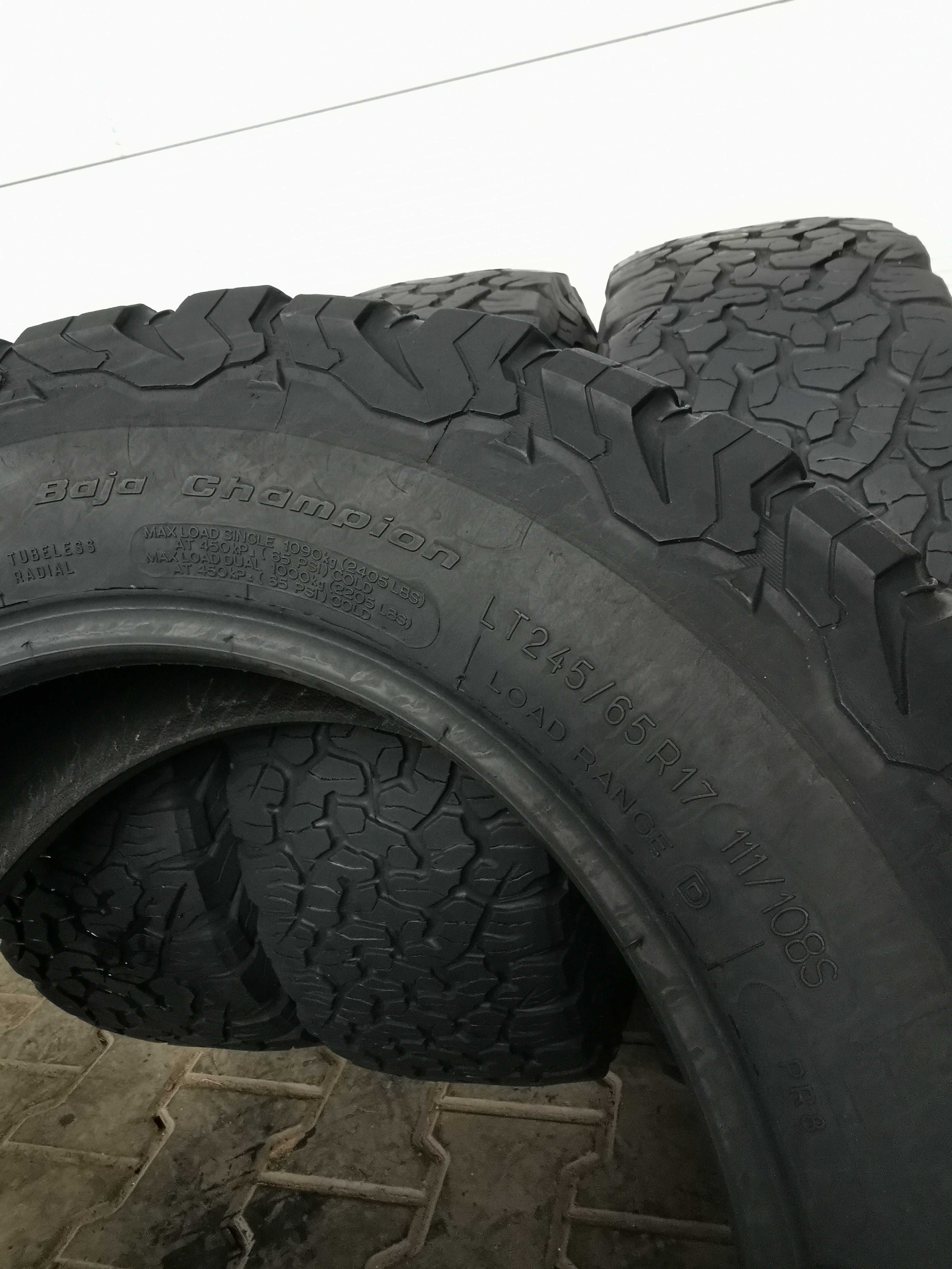 4szt. 245/65R17 BFGoodrich All-Terrain T/A KO2 używane