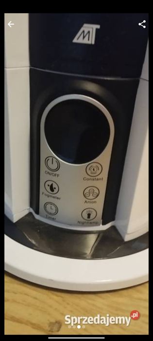 Nawilżacz powietrza ultradźwiękowy, jonizujący.