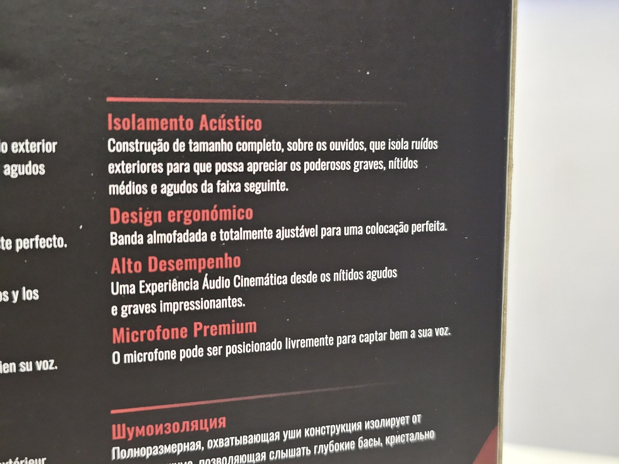 Auscultadores Gamming Acer Nitro