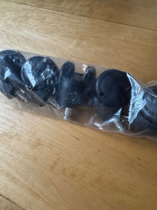 Kółka do foteli obrotowych - kpl. 5 sztuk