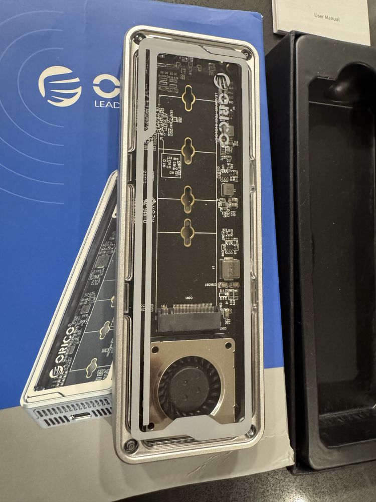 Caixa externa SSD M.2 Nvme Thunderbolt 4 (Orico-AAGM2-U4-SV-BP)