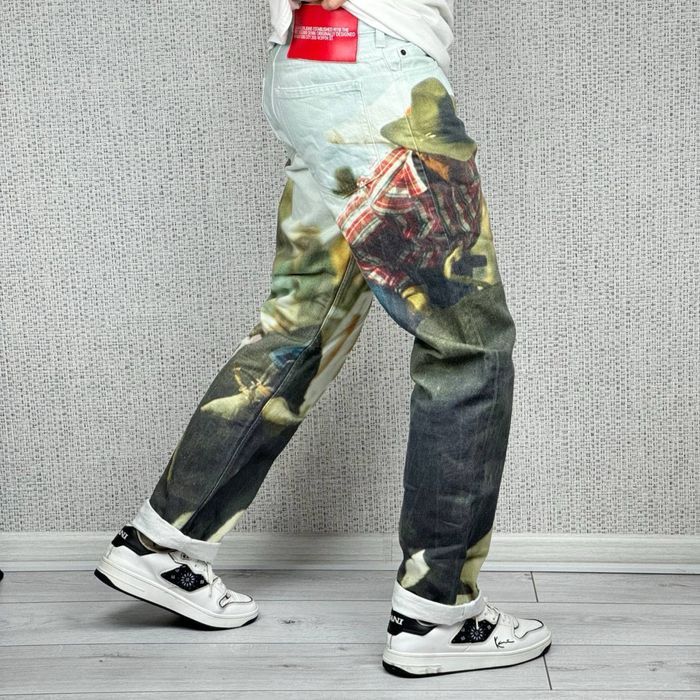 Штаны джинсы Raf Simons x Calvin Klein 205W39NYC Bull Rider Denim рафы