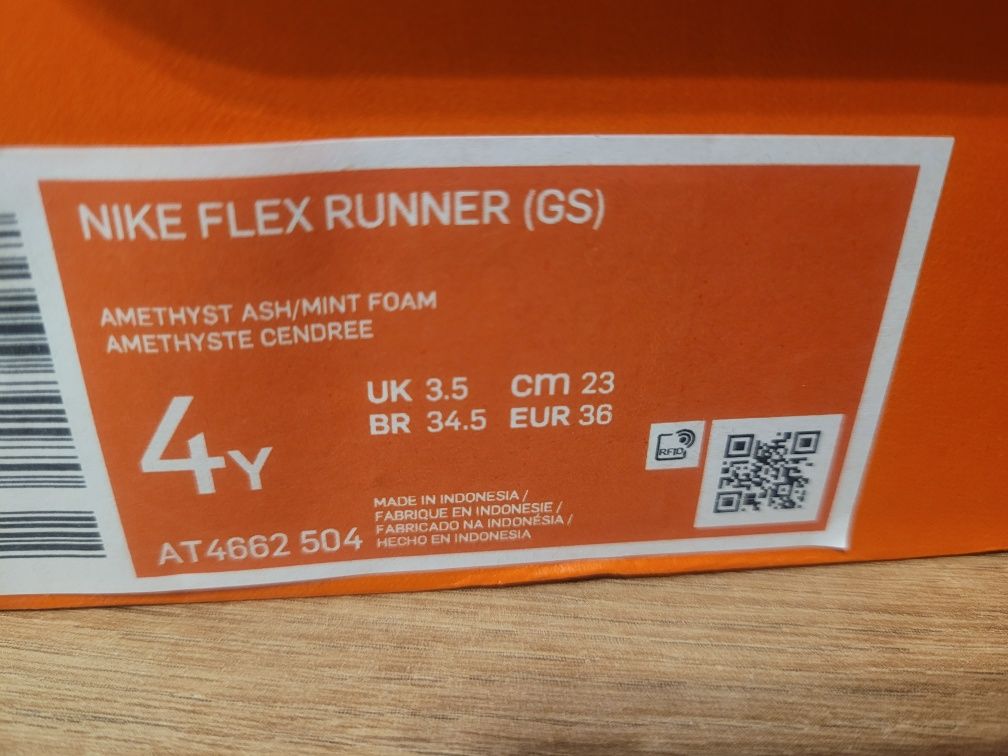 NIKE Flex Runner r.36 wkładka 23 cm stan BDB opakowanie