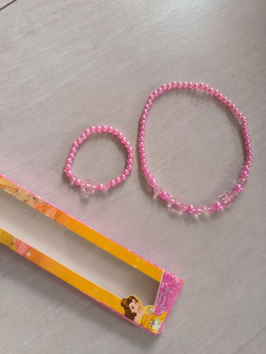 Komplet biżuterii/ naszyjnik i bransoletka dla dziewczynki (naszyjnik+
