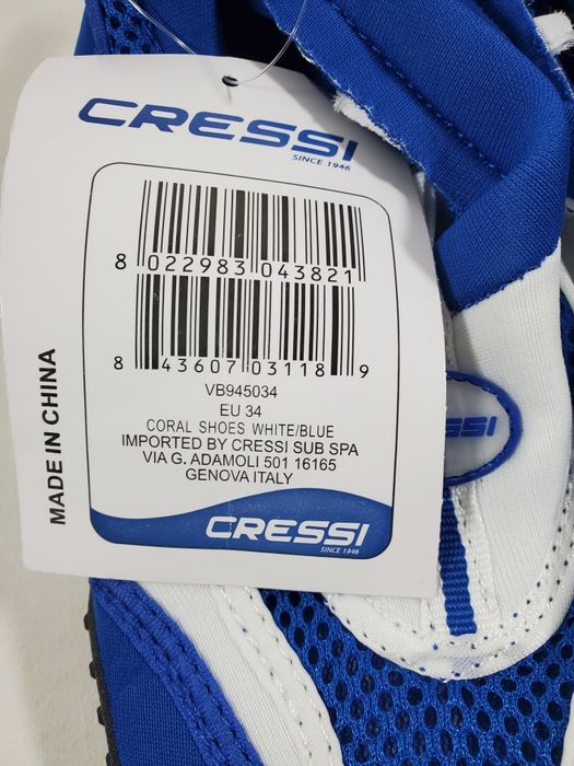 Buty do wody na basen Cressi Coral r 34 Nowe