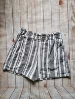 Szorty w paski wysoki stan Pull&Bear M 38 S 36