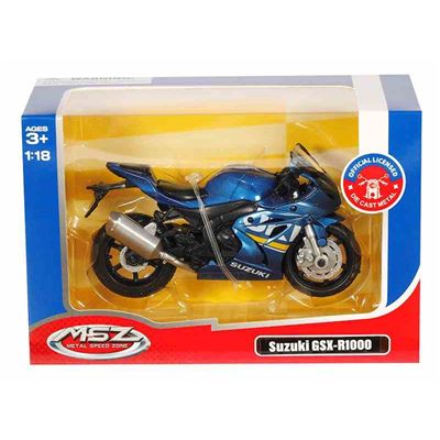 Model Motor Suzuki Gsx-R1000 Niebieski 1:18