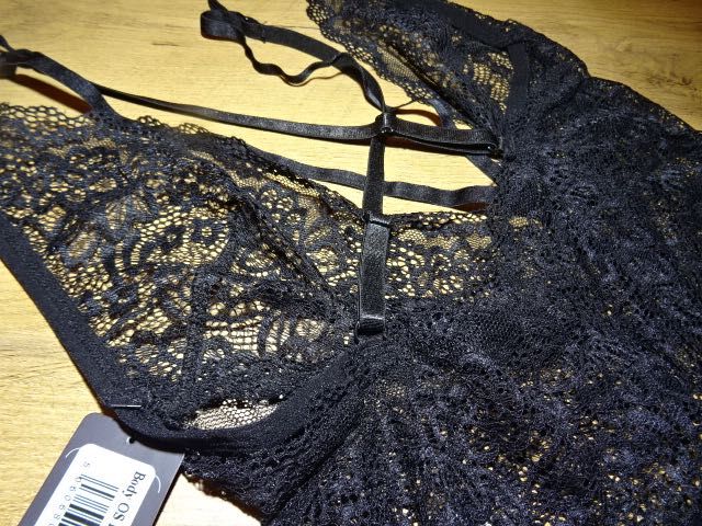 Lovehoney body koronkowe czarne nowe S