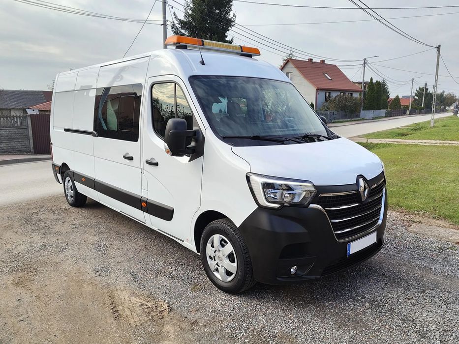 Renault Master 2.3DCI 136KM** Brygadowy 7-Os. Furgon Blaszak L3H2** POLSKI SALON** 119tyś KM** DMC do 3.5T kat.B+HAK-2.5T**