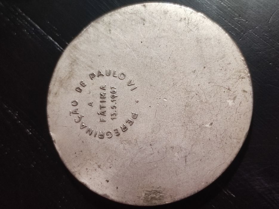 Medalha de Paulus VI peregrinação a Fátima em 1967