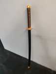 Katana treningowa drewniana bogato zdobiona nowa