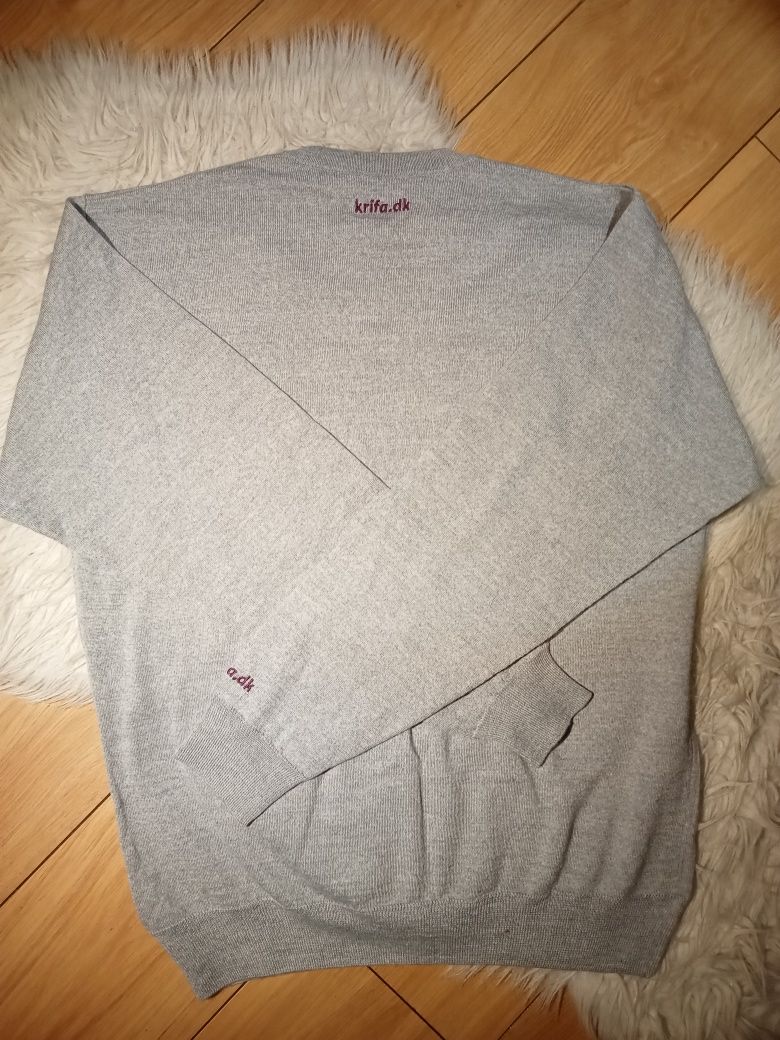 Sweter wełniany 50% wełna Merino rozmiar L
