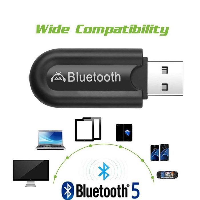 Bluetooth USB-адаптер с AUX-кабелем для авто и колонок