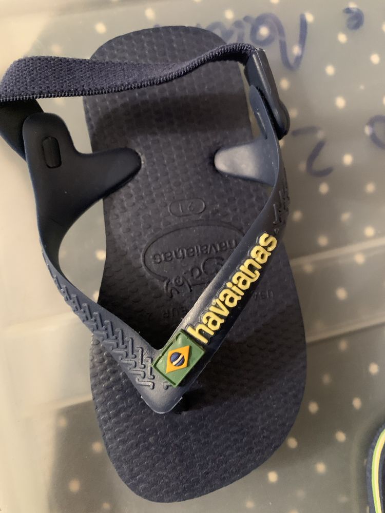 Havaianas infantis, tamanho 20 e 21