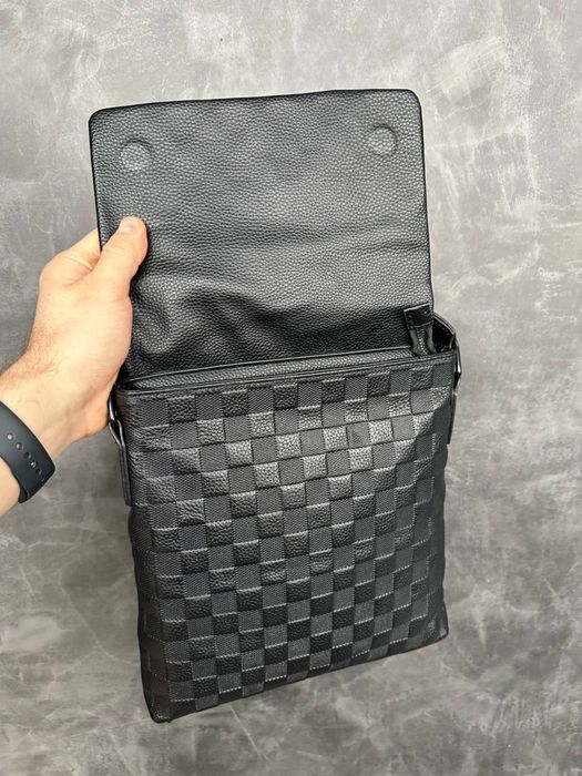 Мужская кожаная сумка Louis Vuitton чоловіча шкіряна барсетка