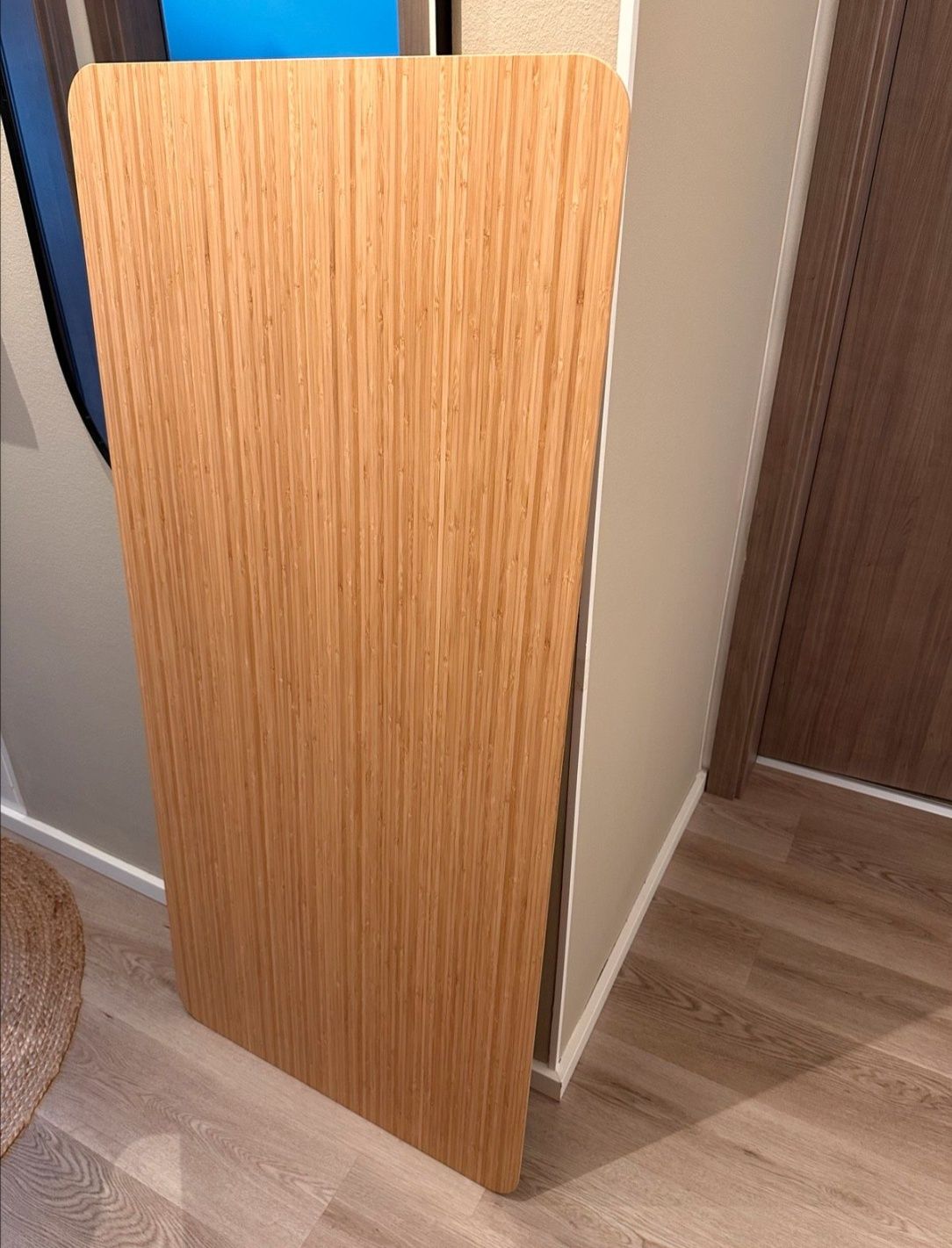 Ikea blat biurka ANFALLARE bambus 140x65 cm