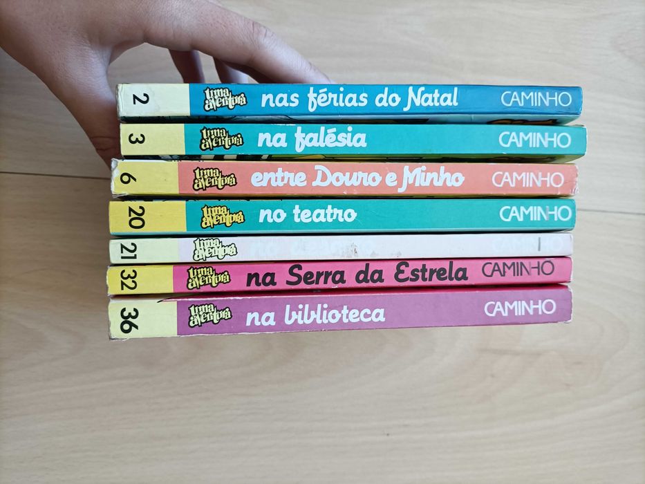 7 livros coleção "uma aventura"