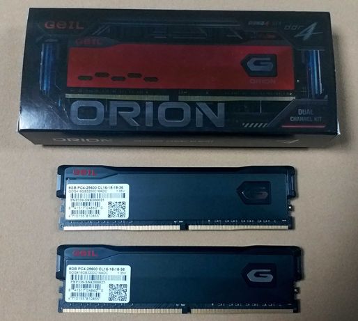Оперативна пам'ять DDR4 2x8GB 3200Mhz Geil Orion Black