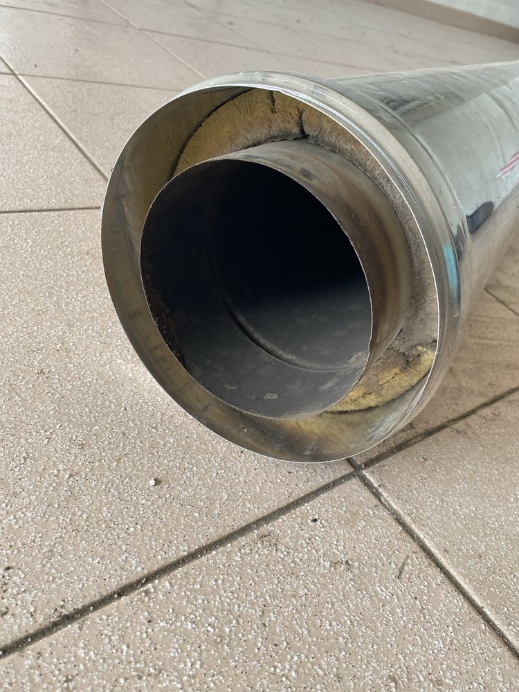 Tubo e T em inox com revestimento
