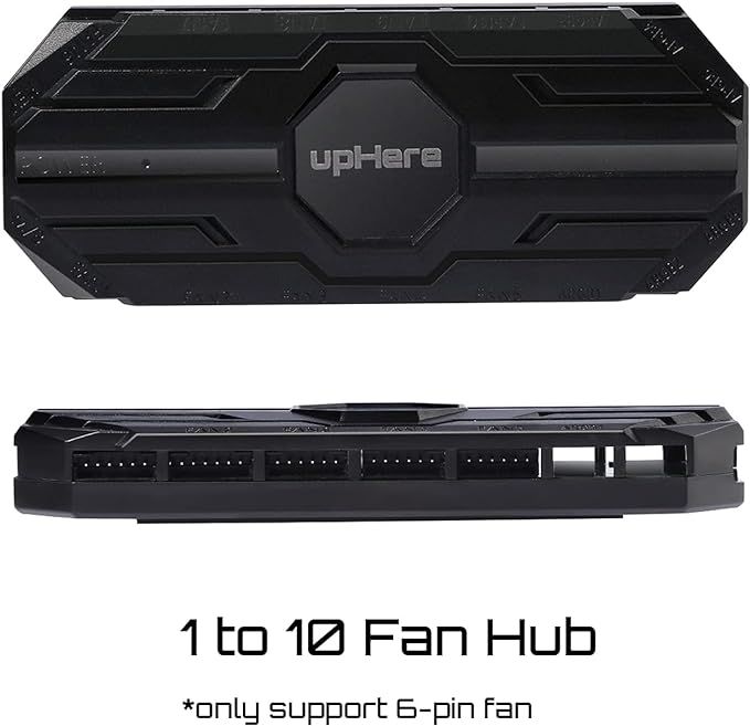 uphere 10-portowy 6-pinowy koncentrator argb sata rgb z pilotem mbx12