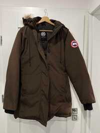 canada goose ellesmere parka brązowa  kurtka S