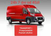 Transport Poznań Okolice TANIO już za 55zł KURS 24H 7 DNI pomoc gratis