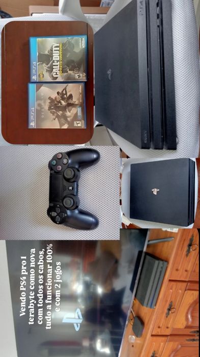Ps4 pro 1Tb + 2 jogos