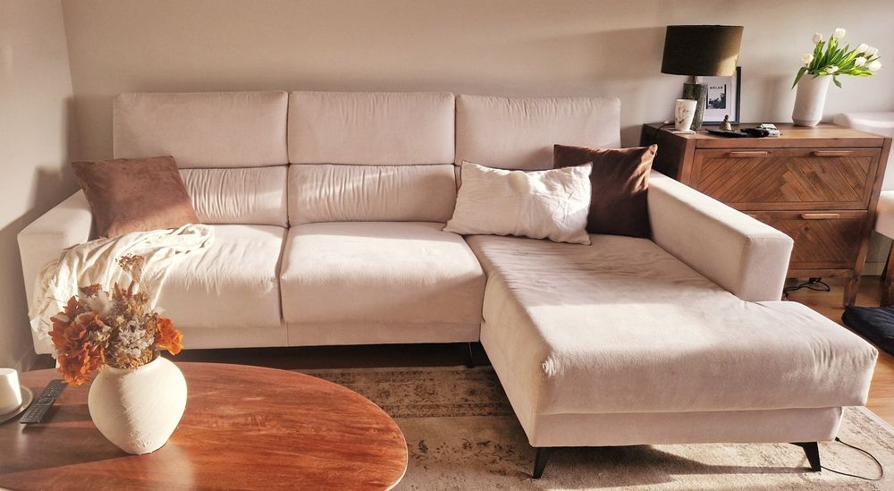 Sofá dois lugares mais chaiselong