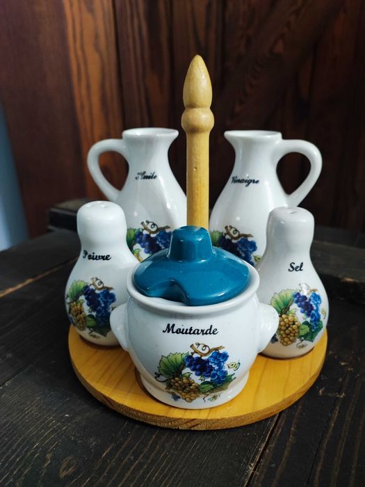 Zestaw do przypraw winogrono Vintage chińska porcelana