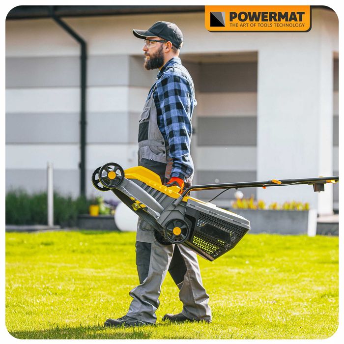 Kosiarka elektryczna do trawy 2200w nóż 32cm lekka duży kosz 30l