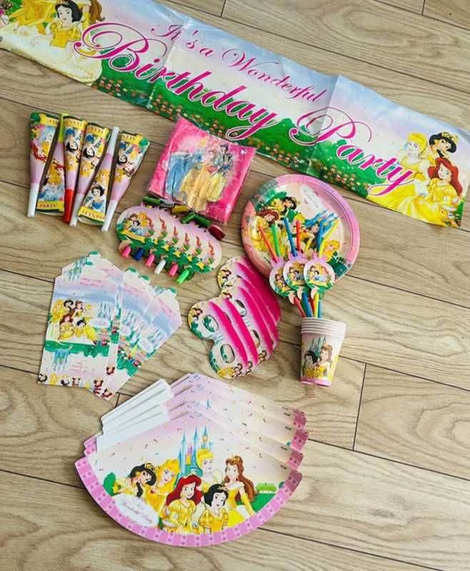 Party set Disney Princess zestaw urodzinowy księżniczki Disney