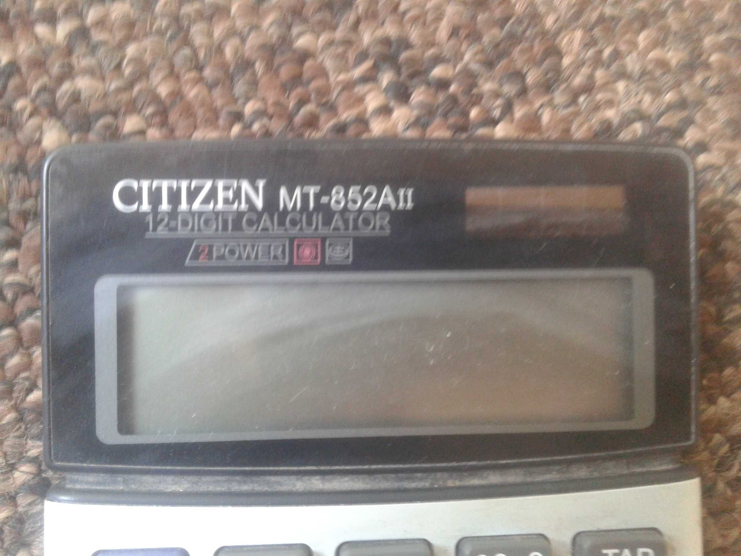 kalkurator citizen mt 852 a wysłka