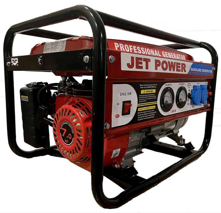 Генератор бензиновый, 3 кВт, 220в, медный(Cu), Jet Power 3700