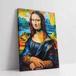 Obraz na płótnie Mona Lisa w Stylu Picassa do domu pokoju salonu 60x80