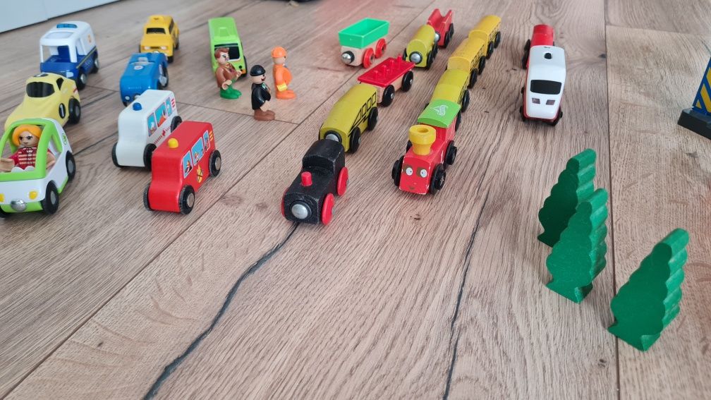 TorY drewniane duży zestaw ikea i lidl